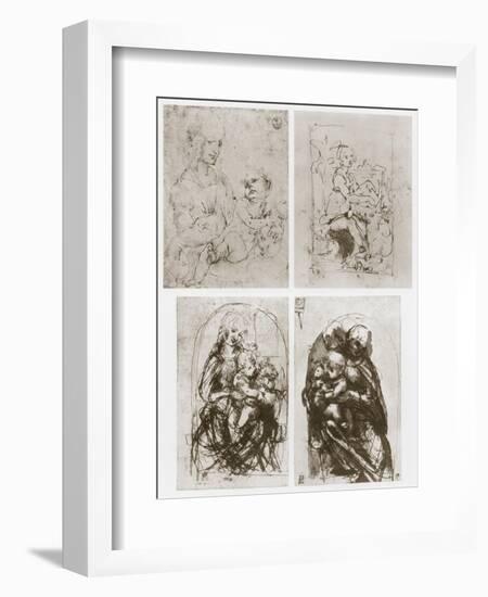 Madonna, 15th Century-Leonardo da Vinci-Framed Giclee Print