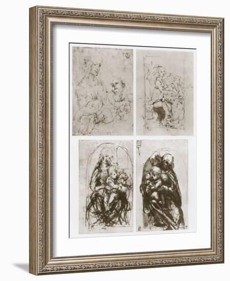 Madonna, 15th Century-Leonardo da Vinci-Framed Giclee Print