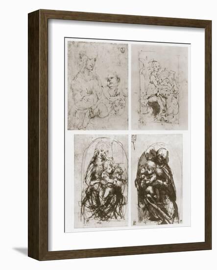 Madonna, 15th Century-Leonardo da Vinci-Framed Giclee Print