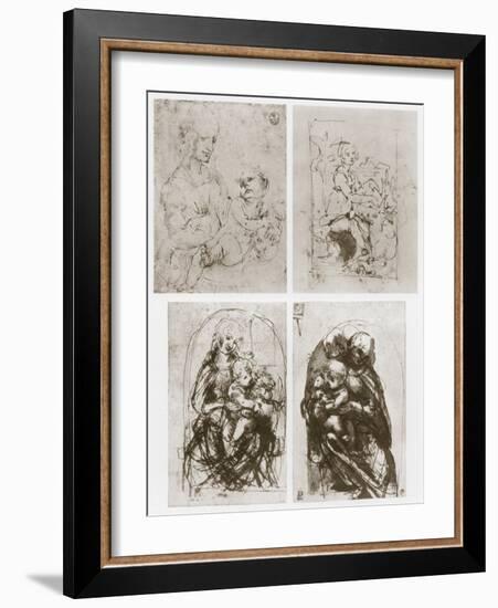 Madonna, 15th Century-Leonardo da Vinci-Framed Giclee Print