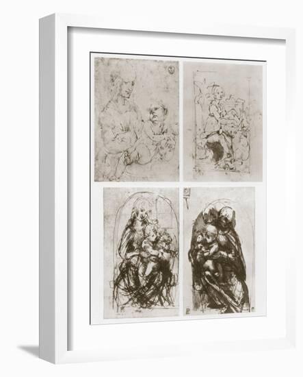 Madonna, 15th Century-Leonardo da Vinci-Framed Giclee Print