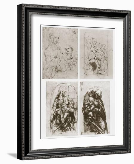 Madonna, 15th Century-Leonardo da Vinci-Framed Giclee Print