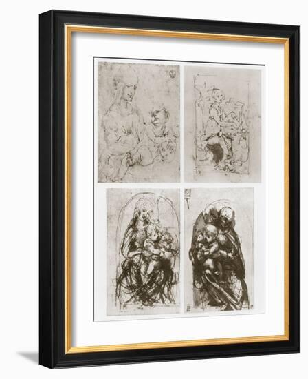 Madonna, 15th Century-Leonardo da Vinci-Framed Giclee Print