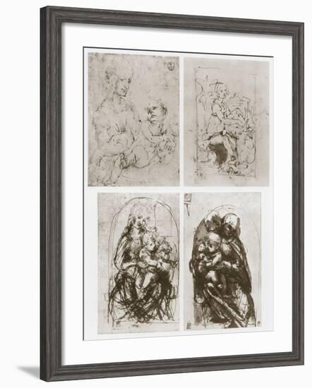 Madonna, 15th Century-Leonardo da Vinci-Framed Giclee Print