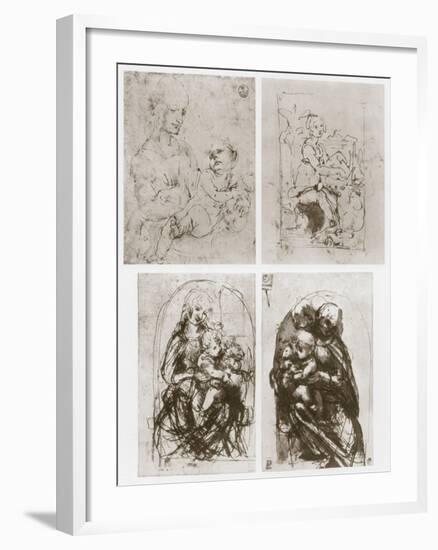 Madonna, 15th Century-Leonardo da Vinci-Framed Giclee Print