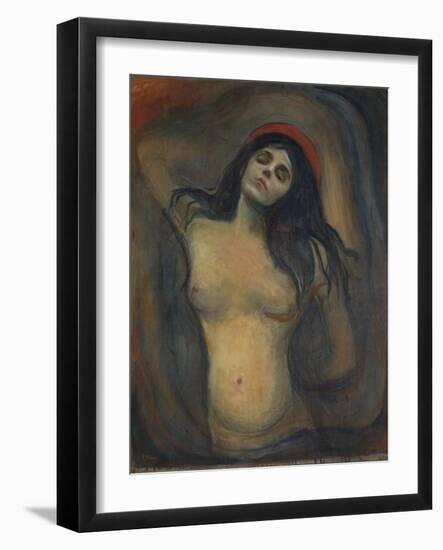 Madonna, 1894 (Oil on Canvas)-Edvard Munch-Framed Giclee Print