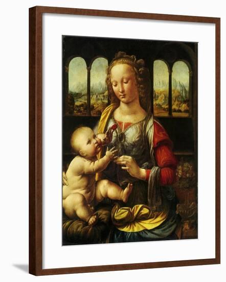 Madonna and Carnation, 1478-Leonardo da Vinci-Framed Giclee Print