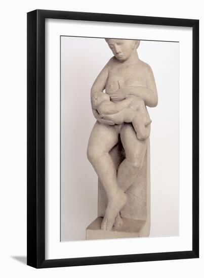 Madonna and Child 1 - Feet Crossed, 1909-10-Eric Gill-Framed Photographic Print