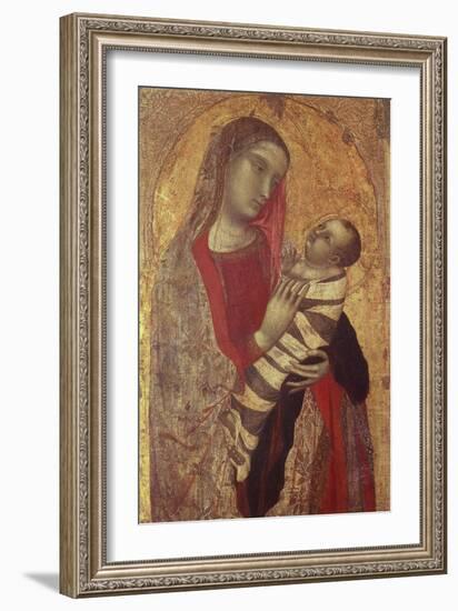 Madonna and Child, 1320-1330-Ambrogio Lorenzetti-Framed Giclee Print