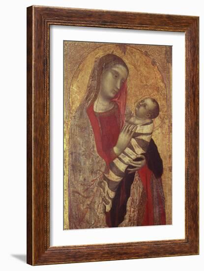 Madonna and Child, 1320-1330-Ambrogio Lorenzetti-Framed Giclee Print