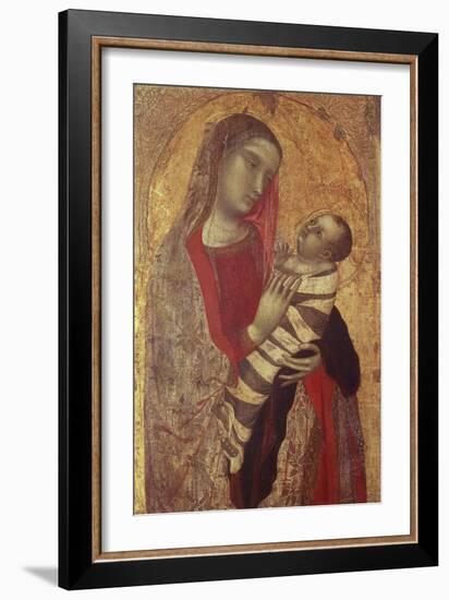 Madonna and Child, 1320-1330-Ambrogio Lorenzetti-Framed Giclee Print