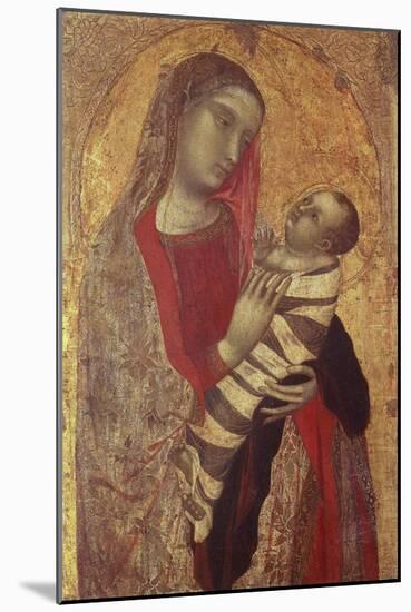 Madonna and Child, 1320-1330-Ambrogio Lorenzetti-Mounted Giclee Print