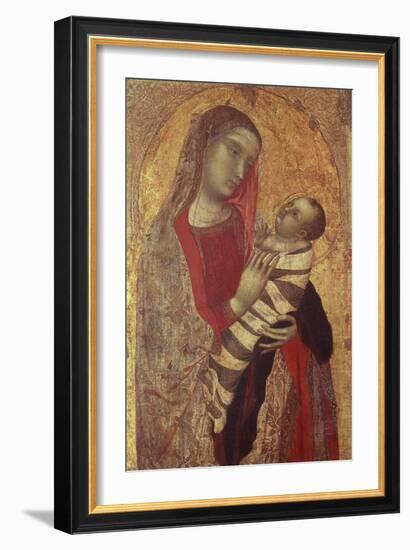 Madonna and Child, 1320-1330-Ambrogio Lorenzetti-Framed Giclee Print