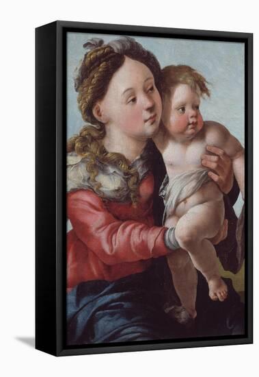Madonna and Child, 1527-1530-Jan van Scorel-Framed Premier Image Canvas