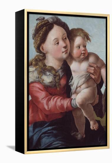 Madonna and Child, 1527-1530-Jan van Scorel-Framed Premier Image Canvas
