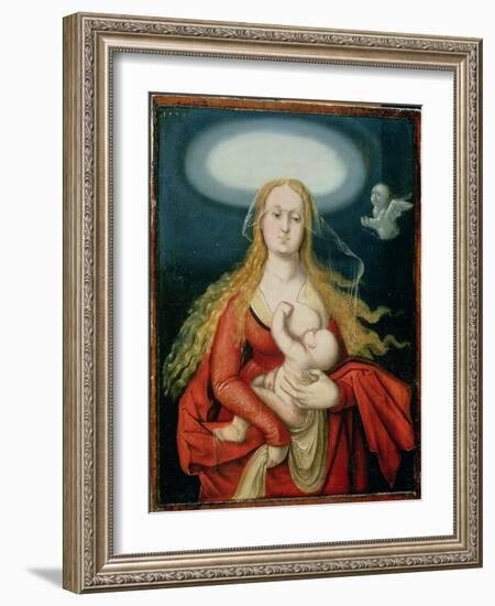 Madonna and Child, 1539 (Oil on Panel)-Hans Baldung Grien-Framed Giclee Print