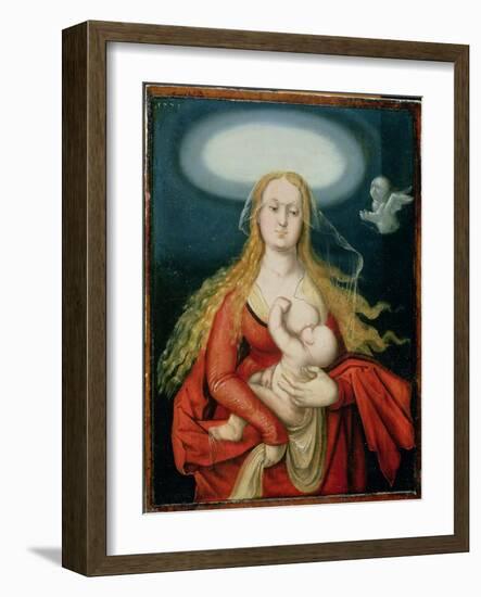 Madonna and Child, 1539 (Oil on Panel)-Hans Baldung Grien-Framed Giclee Print