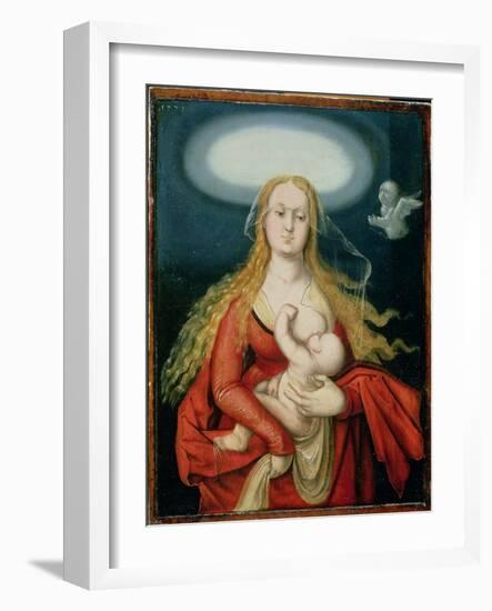 Madonna and Child, 1539 (Oil on Panel)-Hans Baldung Grien-Framed Giclee Print