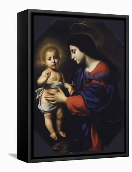 Madonna and Child, 1651 (Oil on Canvas)-Carlo Dolci-Framed Premier Image Canvas
