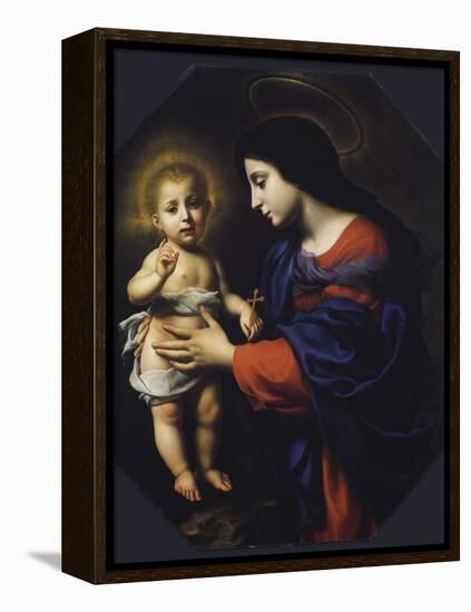 Madonna and Child, 1651 (Oil on Canvas)-Carlo Dolci-Framed Premier Image Canvas