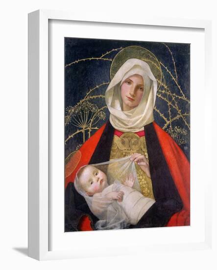 Madonna and Child, 1907-08-Marianne Stokes-Framed Premium Giclee Print