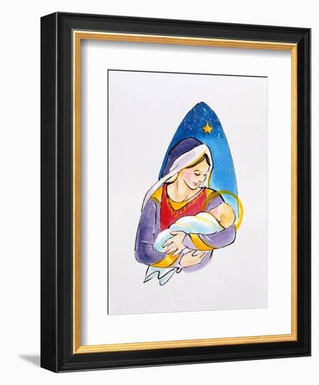 Madonna and Child, 1996-Diane Matthes-Framed Giclee Print