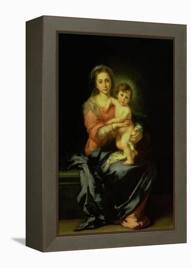 Madonna and Child, after 1638-Bartolome Esteban Murillo-Framed Premier Image Canvas