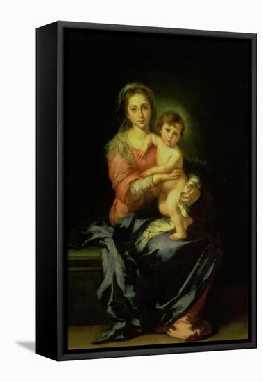 Madonna and Child, after 1638-Bartolome Esteban Murillo-Framed Premier Image Canvas