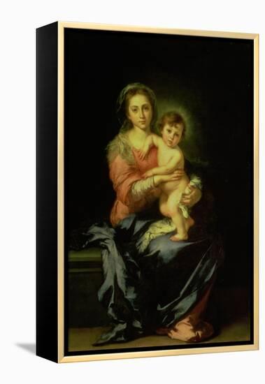 Madonna and Child, after 1638-Bartolome Esteban Murillo-Framed Premier Image Canvas