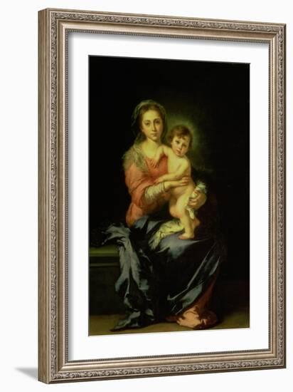 Madonna and Child, after 1638-Bartolome Esteban Murillo-Framed Giclee Print