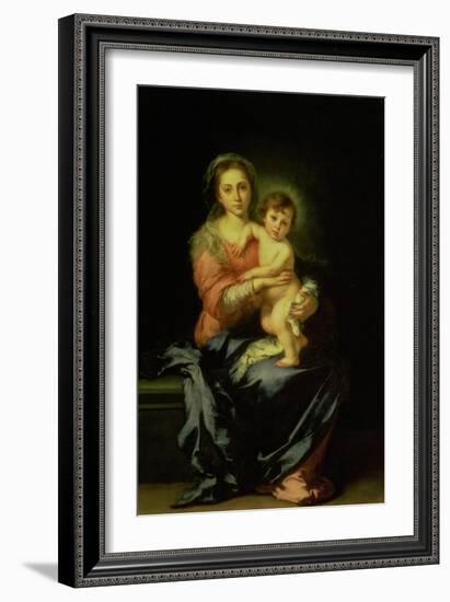 Madonna and Child, after 1638-Bartolome Esteban Murillo-Framed Giclee Print