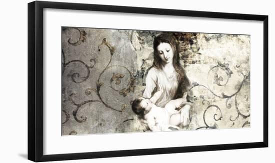 Madonna and Child (after Van Dyck)-Simon Roux-Framed Art Print