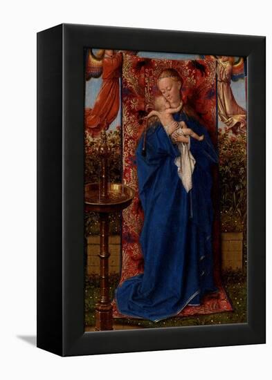 Madonna and Child at the Fountain-Jan van Eyck-Framed Premier Image Canvas