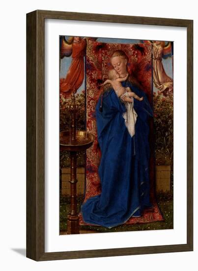 Madonna and Child at the Fountain-Jan van Eyck-Framed Giclee Print