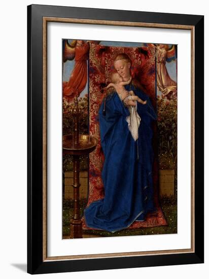 Madonna and Child at the Fountain-Jan van Eyck-Framed Giclee Print