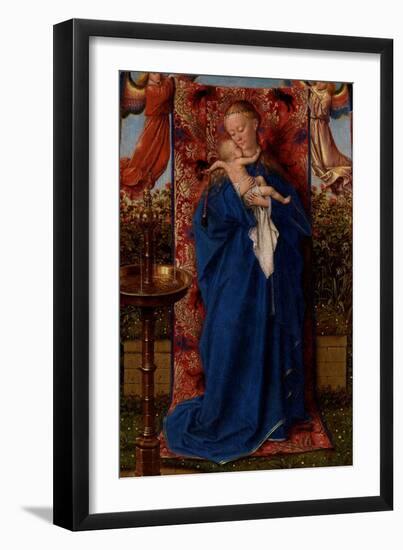 Madonna and Child at the Fountain-Jan van Eyck-Framed Giclee Print