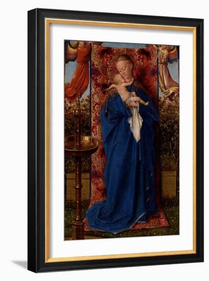 Madonna and Child at the Fountain-Jan van Eyck-Framed Giclee Print