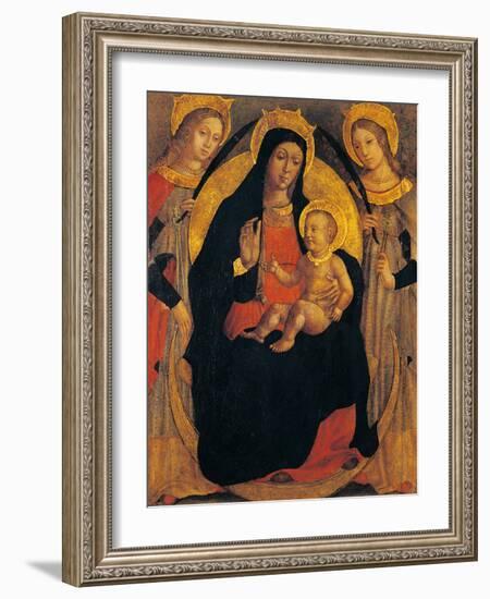 Madonna and Child Between St Apollonia and St Lucy-null-Framed Giclee Print