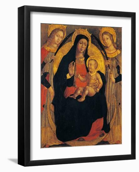 Madonna and Child Between St Apollonia and St Lucy-null-Framed Giclee Print