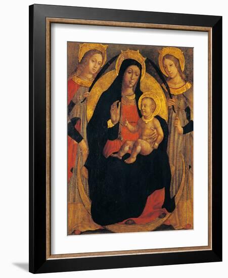 Madonna and Child Between St Apollonia and St Lucy-null-Framed Giclee Print