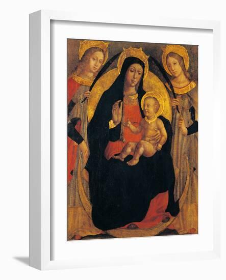 Madonna and Child Between St Apollonia and St Lucy-null-Framed Giclee Print