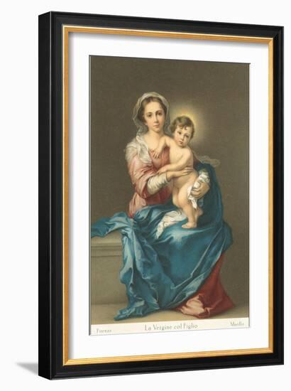 Madonna and Child by Murillo, Florence-null-Framed Art Print