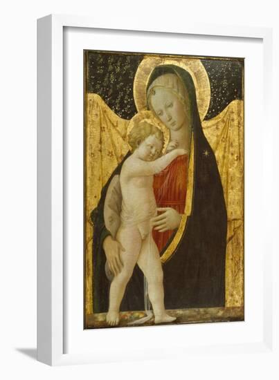 Madonna and Child, C.1446-47 (Tempera & Gold on Panel)-Fra Filippo Lippi-Framed Giclee Print