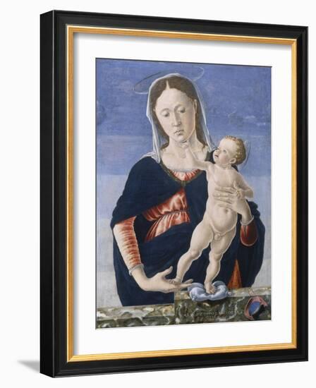 Madonna and Child, c.1467-8-Marco Zoppo-Framed Giclee Print