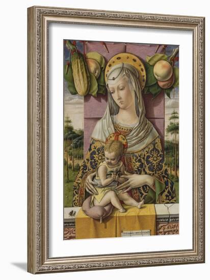 Madonna and Child, c.1480-Carlo Crivelli-Framed Giclee Print