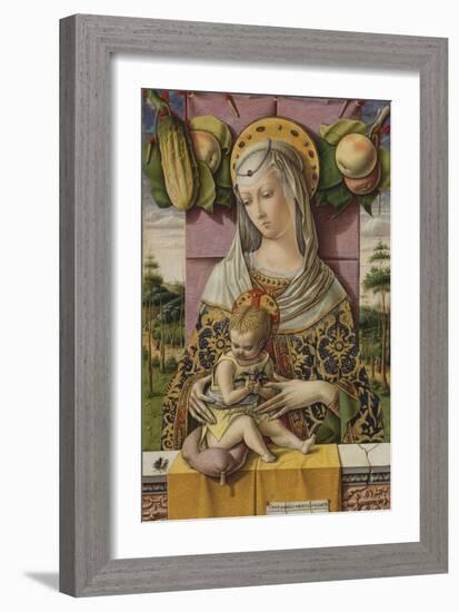 Madonna and Child, c.1480-Carlo Crivelli-Framed Giclee Print