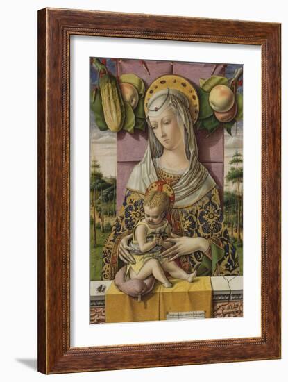 Madonna and Child, c.1480-Carlo Crivelli-Framed Giclee Print