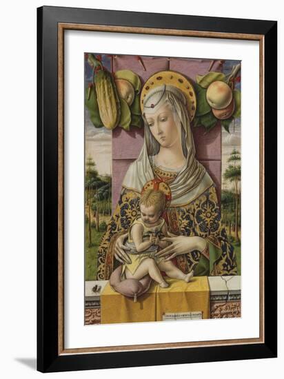 Madonna and Child, c.1480-Carlo Crivelli-Framed Giclee Print