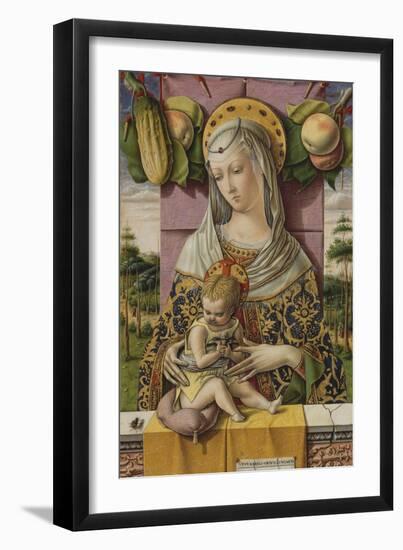 Madonna and Child, c.1480-Carlo Crivelli-Framed Giclee Print