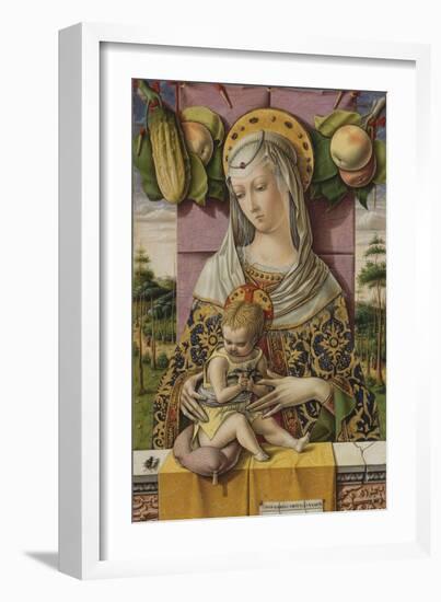 Madonna and Child, c.1480-Carlo Crivelli-Framed Giclee Print